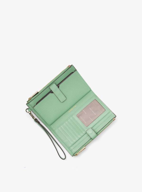 Damske Penazenky Michael Kors Adele Pebbled Leather Smartphone Svetlo Zelene - Doplnky Michael Kors Nejlevnejsi | NKHJP-4516